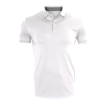 Wholesale Men's Short Sleeve Quick Dry Absorbent Lapel Polo Shirts