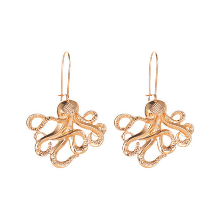 Cute Hollow Octopus Octopus Earrings Creative Retro Earrings