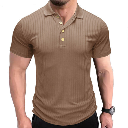 Wholesale Men's Summer Sports Collar T-Shirt Fitness Polo Shirt Tops