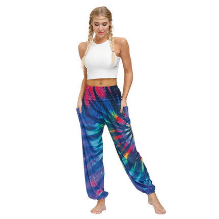 Wholesale Women's Summer Casual Sports Dyeing Digital Printing Yoga Pants