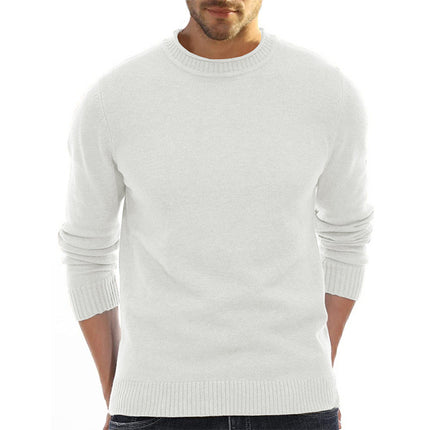 Wholesale Men's Casual Padded Turtleneck Knitted Sweater Top