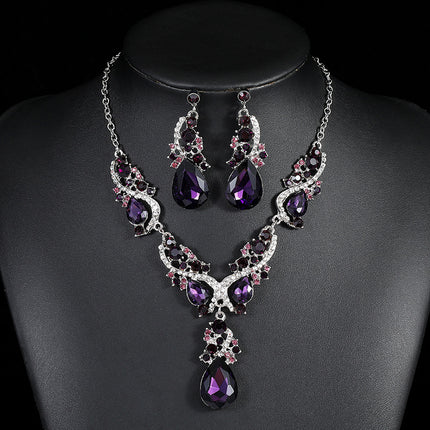 Wholesale Fashion Necklace Earrings Two-Piece Set Vintage Alloy Plating