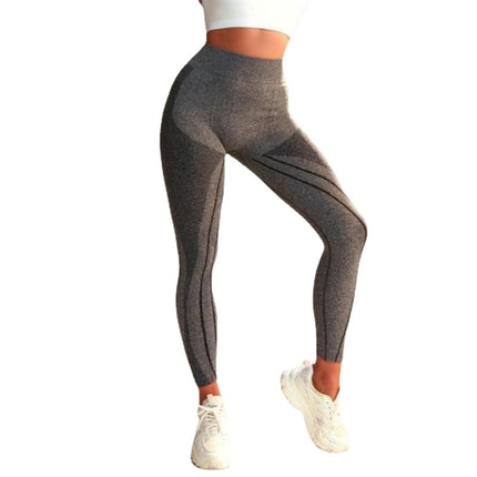 Nahtlose Sport-Fitness-Lauf-Yogahose für Damen mit hoher Taille