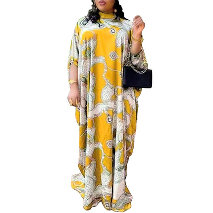 Wholesale African Ladies Summer Chiffon Plus Size Dress