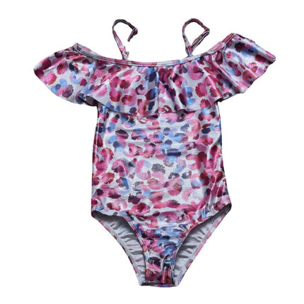 Wholesale Kids Swimwear Girls Strapless Backless Swimwear