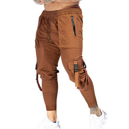 Wholesale Men's Spring Autumn Casual Loose Large Size Cargo Pants