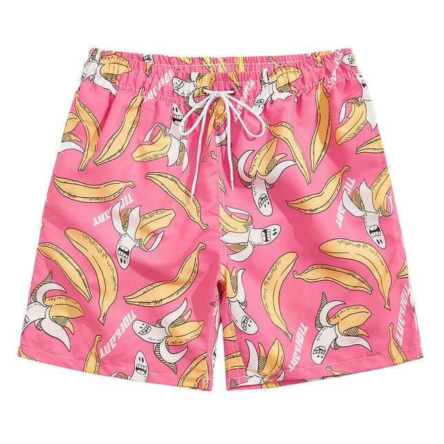 Surf Swimming Trunks Hombres Loose Printed Casual Beach Shorts