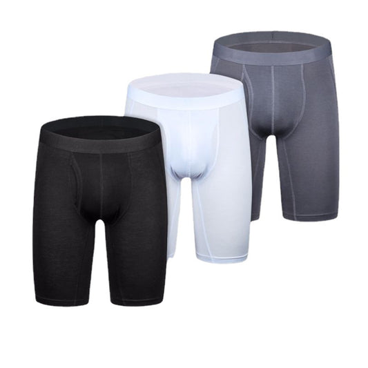 Wholesale Men's Underwear Plus Size Boxer Long Length Quick Dry Sports Boxer Briefs