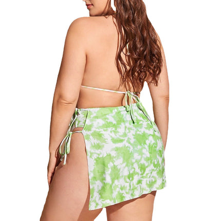 Wholesale Women's Bikini Print Three-Piece Swimsuit