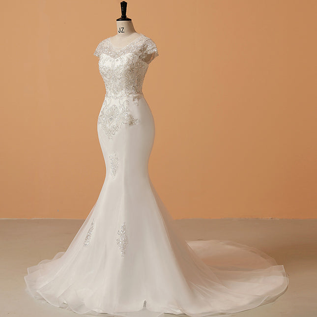 Wholesale Bridal Small Trailing White Wedding Dress