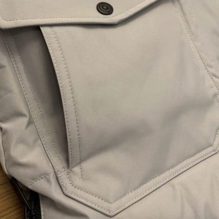 Wholesale  Men's Blue Fox Fur Collar Warm Hooded Mid-length Down Jacket
