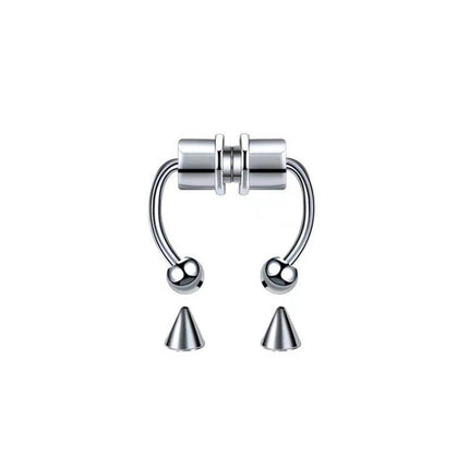 Stainless Steel Magnet Nose Ring Non Piercing Nose Hoop Ring