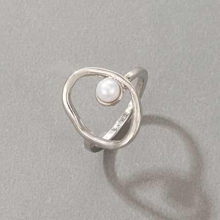 Perle offener runder einfacher Zeigefingerring