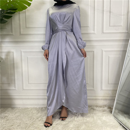 Großhandelsdamen-gefälschtes zweiteiliges Bügel-Dubai-Roben-Kleid