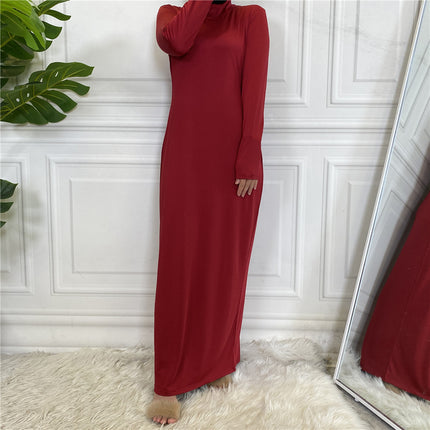 Arabisches Langarm-Base-Layer-Kleid für Großhandelsfrauen