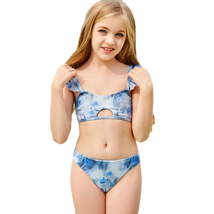 Zweiteiliger Badeanzug-Bikini aus speziellem Stoff für Kinder
