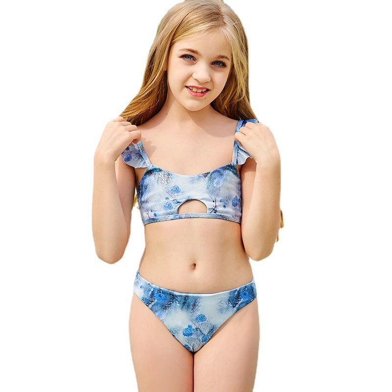 Wholesale Kids Special Fabric Two-piece Swimsuit Bikini