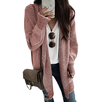 Wholesale Women's Mid-length Knitted Sweater Cardigan Sweater