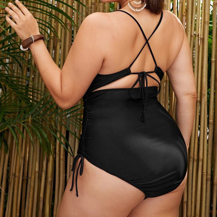 Wholesale Women's Bikini Ruched Oversized One-Piece Swimsuit