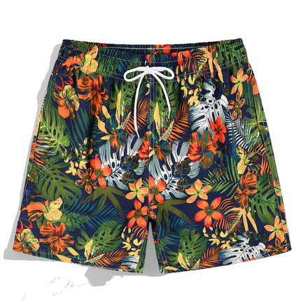 Wholesale Men's Double Layer Swimming Trunks Surf Beach Shorts