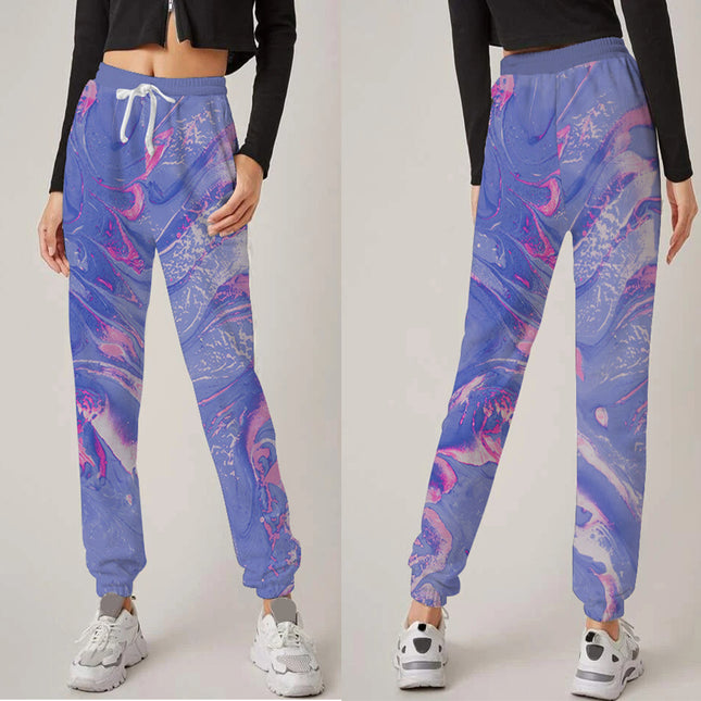 Wholesale Ladies Casual Sports 3D Printing Jogger