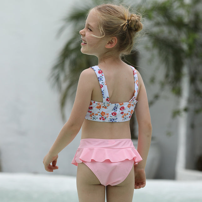 Kinder-Bikini-Mädchen Süßer zweiteiliger Badeanzug