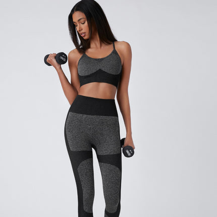 Wholesale Women's Sports Yoga Fitness Vest Leggings Two-piece Set