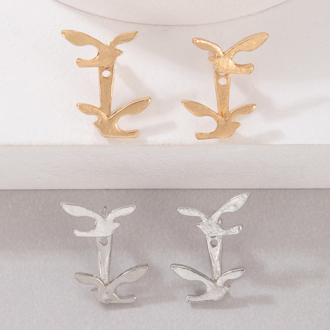 Wholesale Alloy Bird Geometric Irregular Animal Stud Earrings