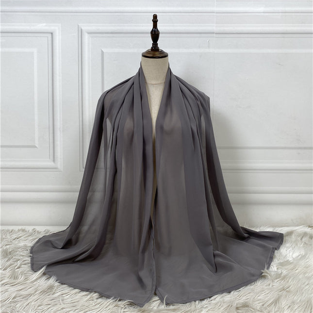 Bufanda de túnica de manga larga con lazo suelto de costura de encaje musulmán